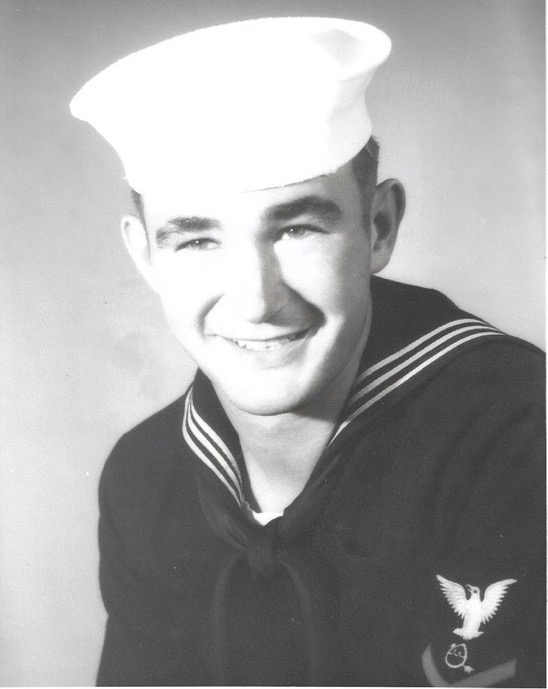 Image of Donald J. Gray in his Navy service uniform